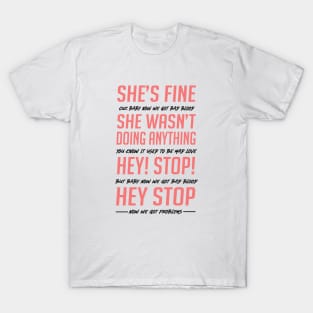 Bad Blood She's Fine Security Guard Version T-Shirt